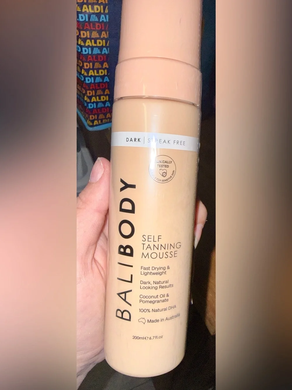 NWT- Bali Body Dark Self Tanning Mousse, 200 mL/6.7 fl oz